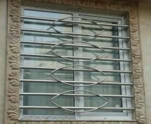 نرده چنجره استیل