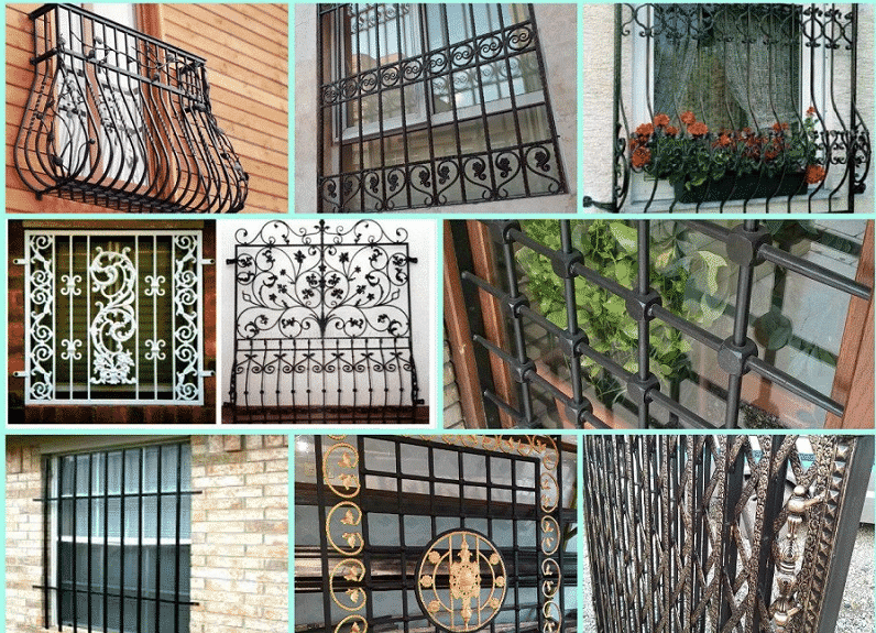 حفاظ پنجره Pvc |نرده محافظ آهنی پنجره پی وی سی